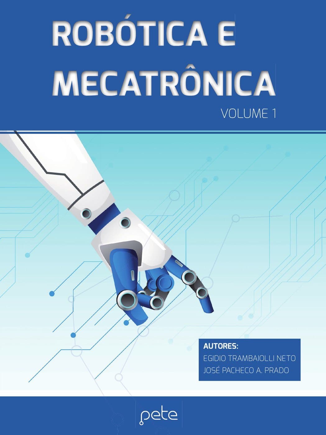 Capa do Livro do Aluno — Robótica e Mecatrônica, volume 1