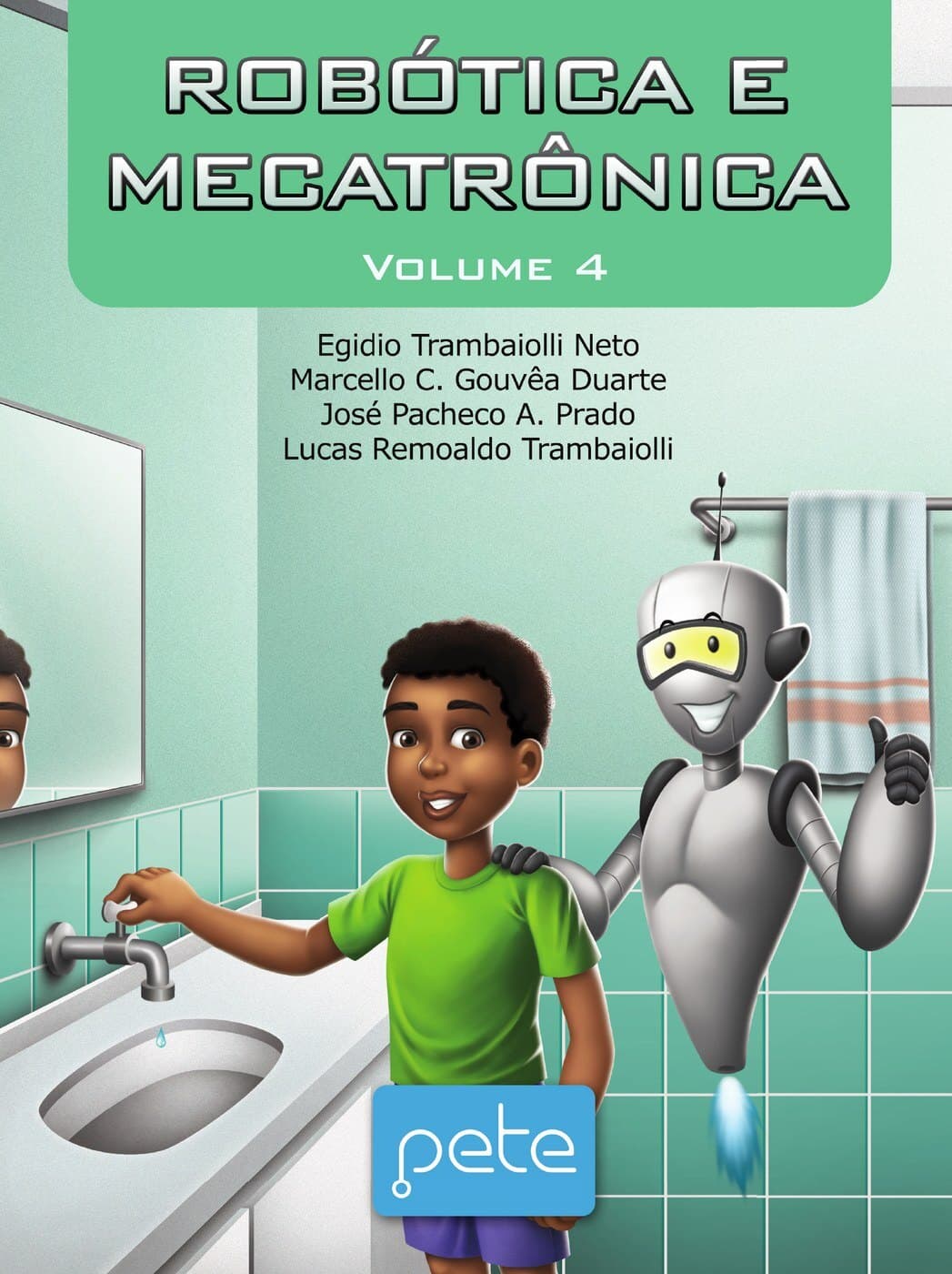 Capa do Livro do Aluno — Robótica e Mecatrônica, volume 4