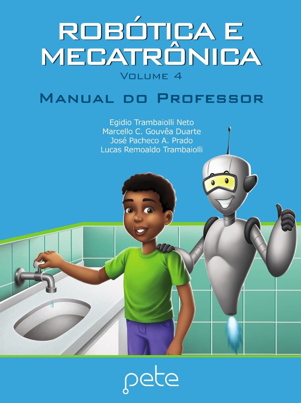Capa do Manual do Professor — Robótica e Mecatrônica, volume 4