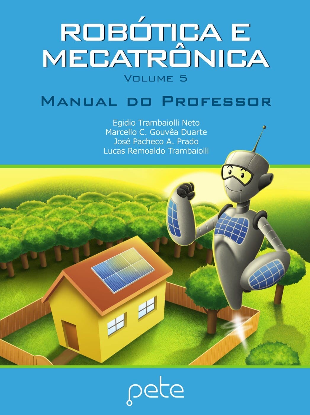 Capa do Manual do Professor — Robótica e Mecatrônica, volume 5