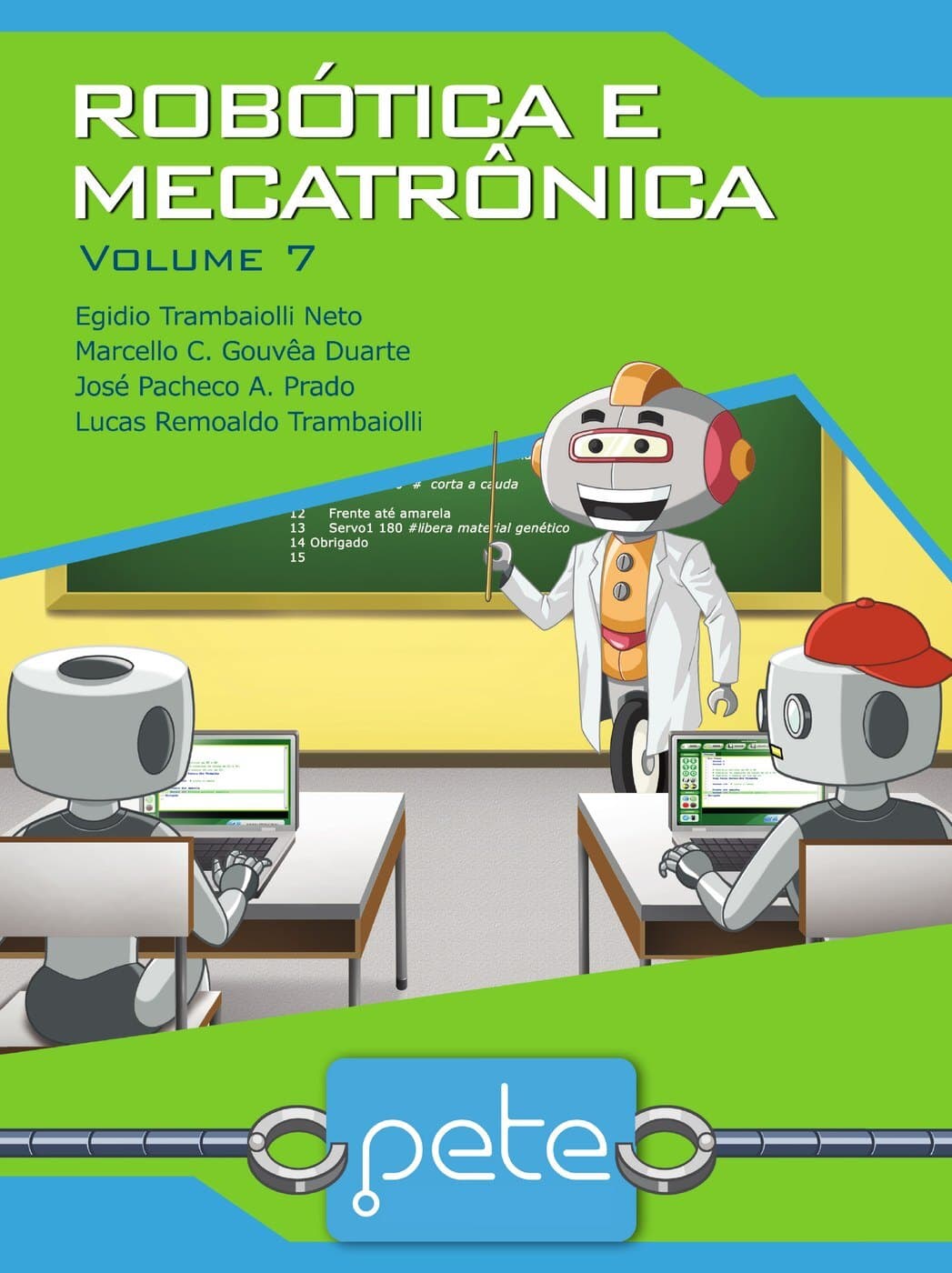 Capa do Livro do Aluno — Robótica e Mecatrônica, volume 7