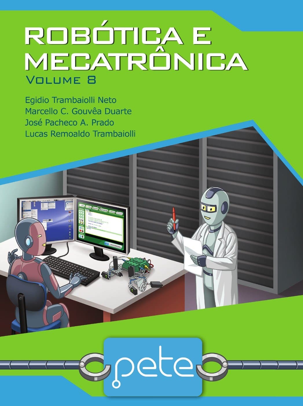Capa do Livro do Aluno — Robótica e Mecatrônica, volume 8