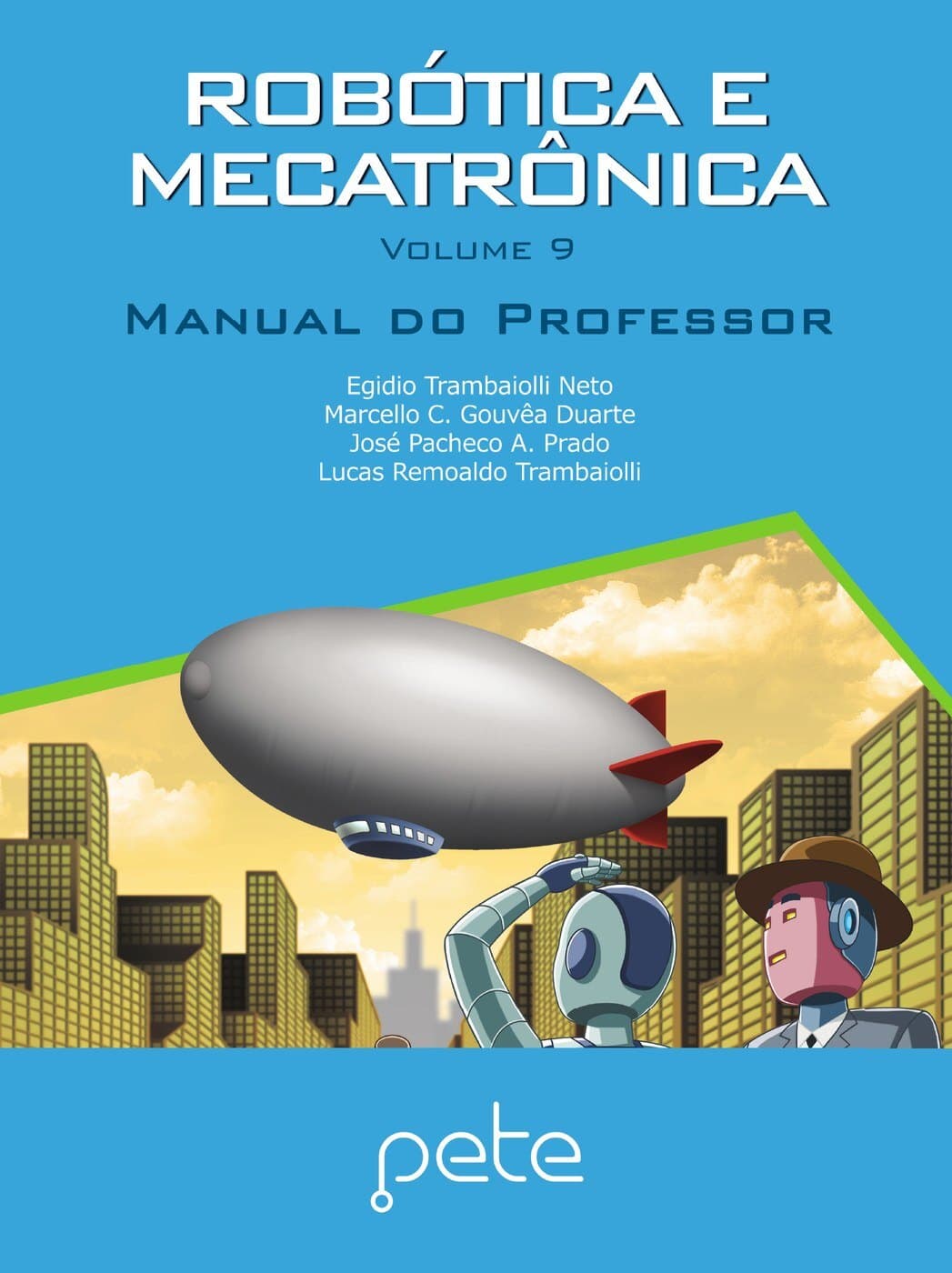 Capa do Manual do Professor — Robótica e Mecatrônica, volume 9